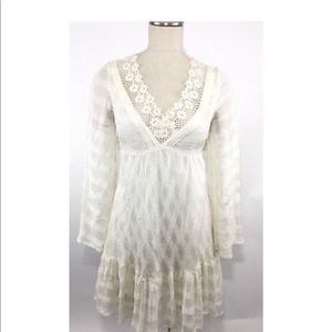 Free People Ivory dress - With crochet detailing